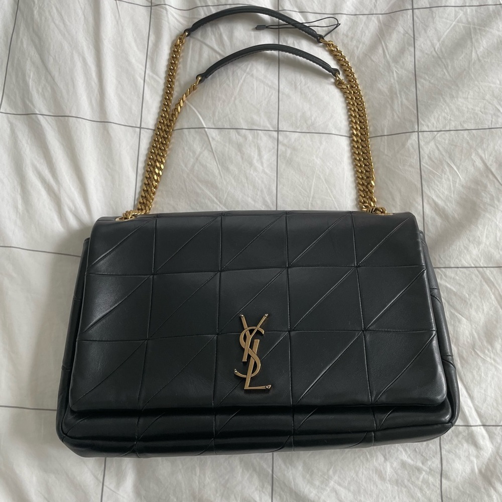 Saint Laurent Jamie Monogram Leather Shoulder Bag - Large